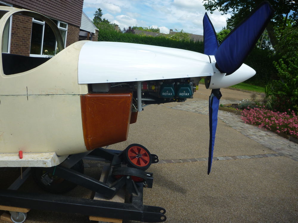 trial fitting of propeller and cowl