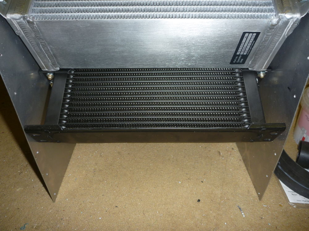 cooling duct with coolers fitted