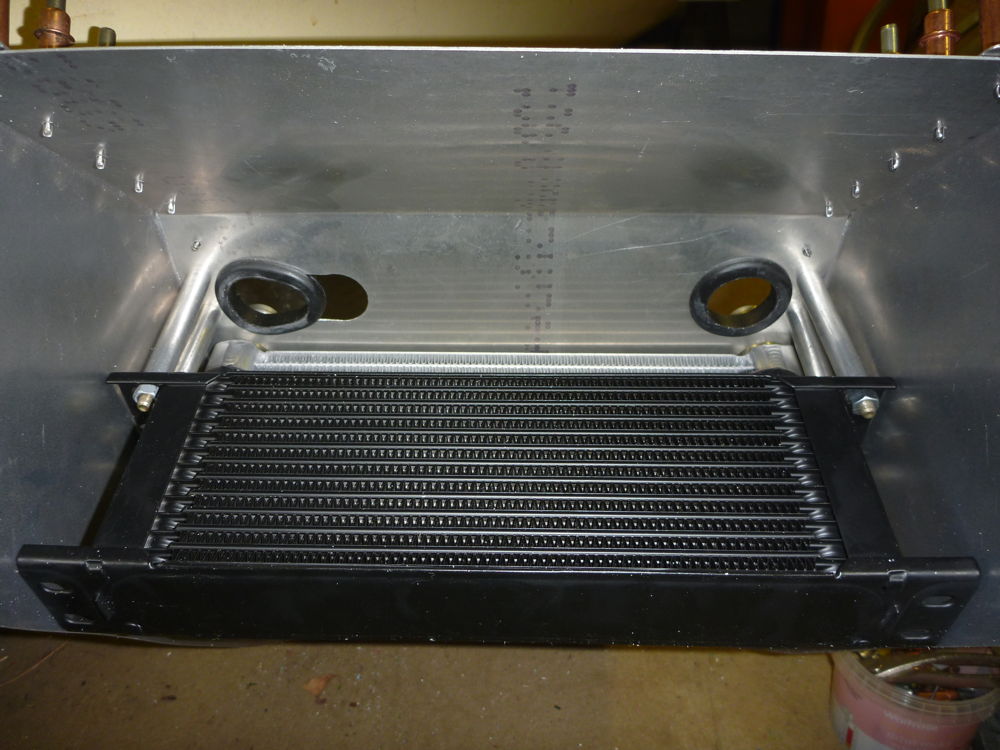 cooling duct with coolers fitted