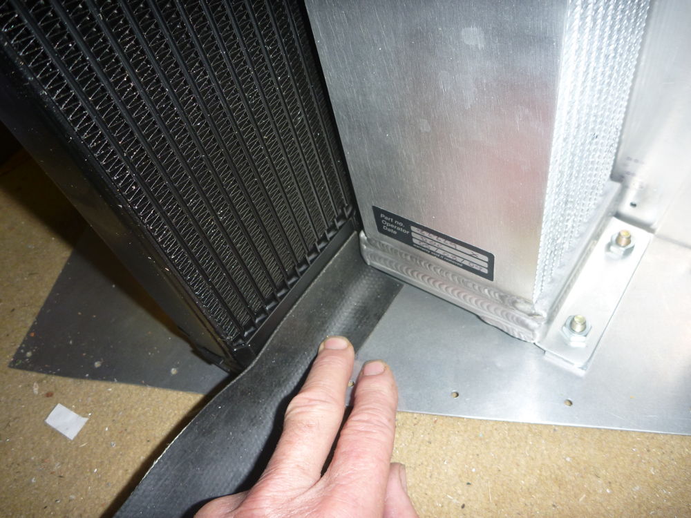 cooling duct gap sealing trial