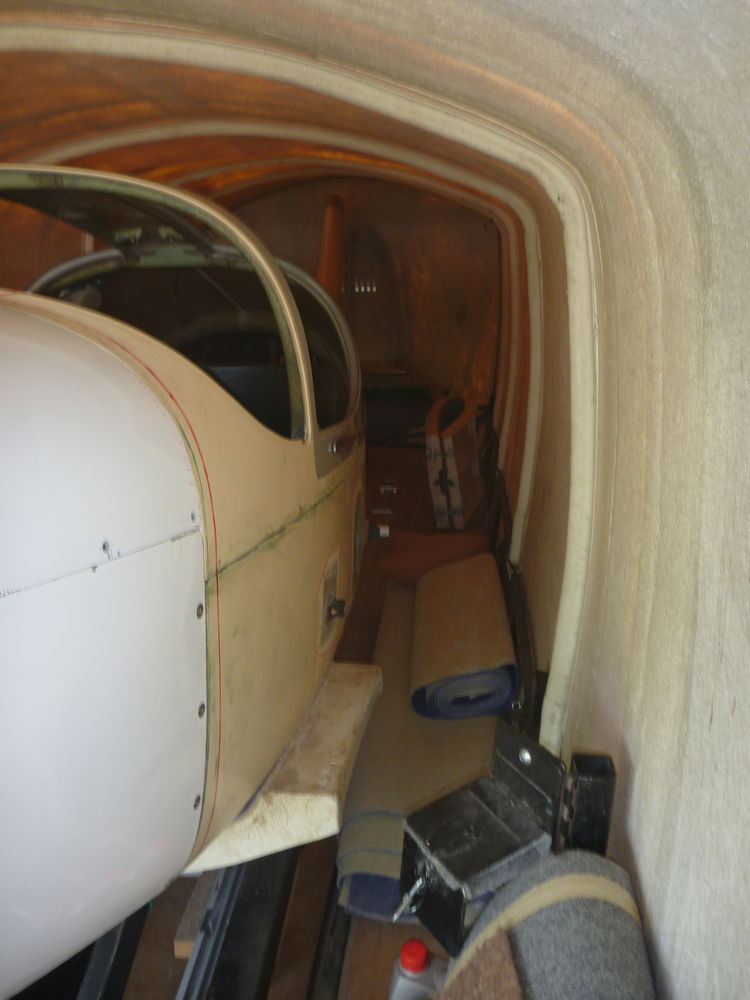 fuselage in trailer