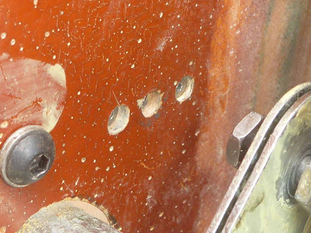 screws not rivets for anchor nut