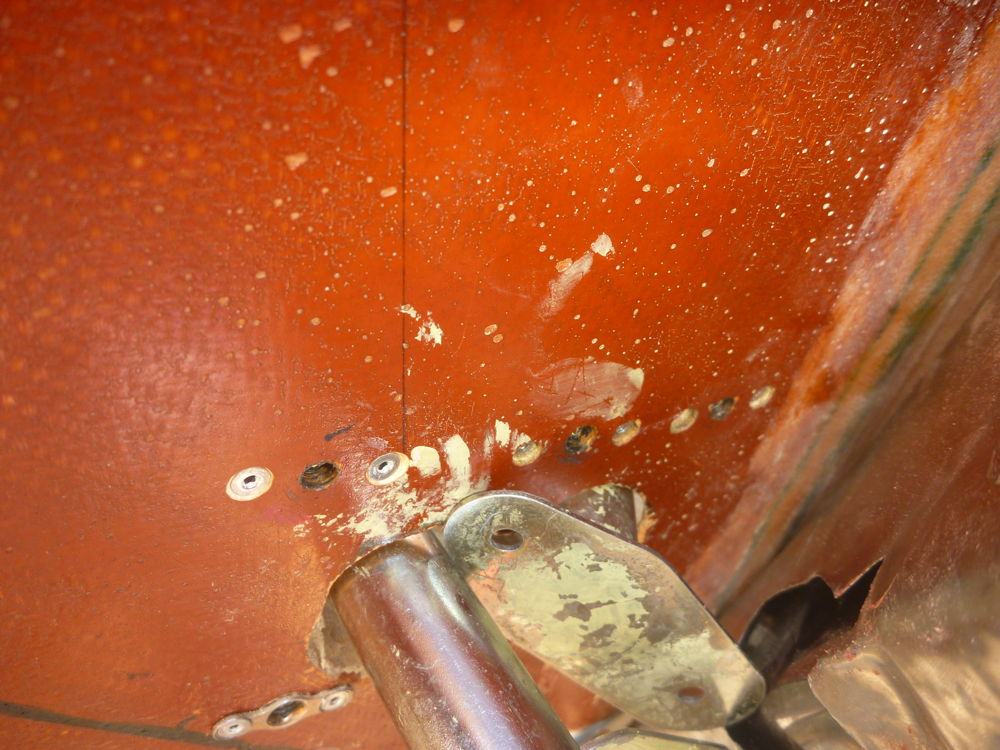 starboard rudder shaft seal fixings