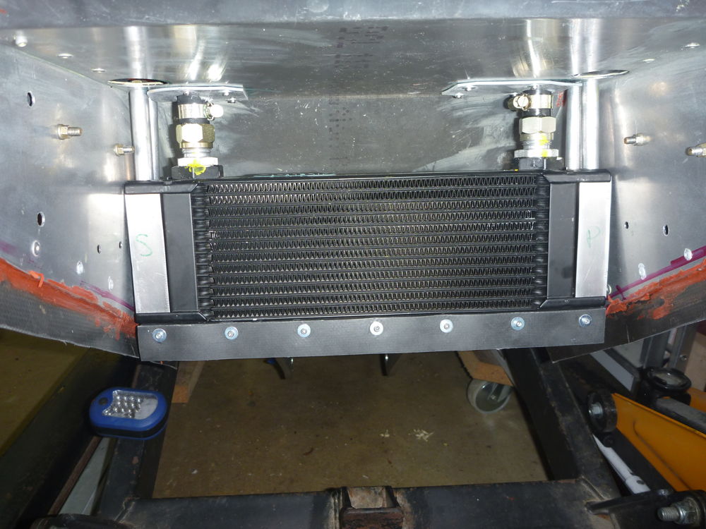 oil cooler bottom baffle fitted