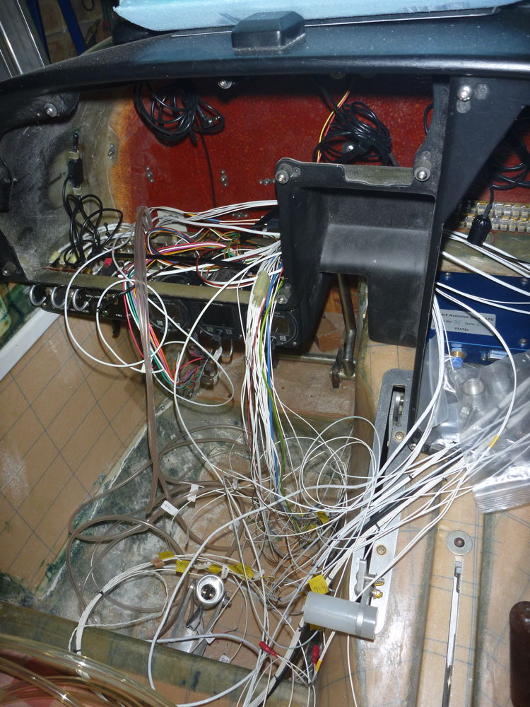 panel wires awaiting termination