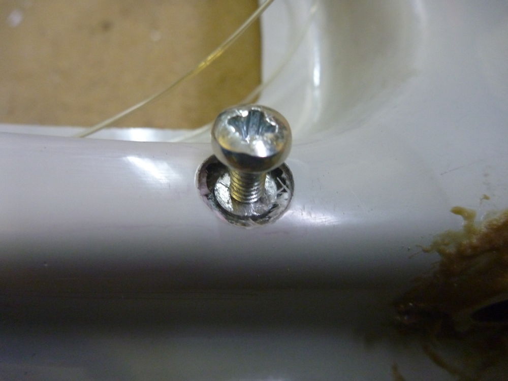 positioning rivet nut hole repair piece