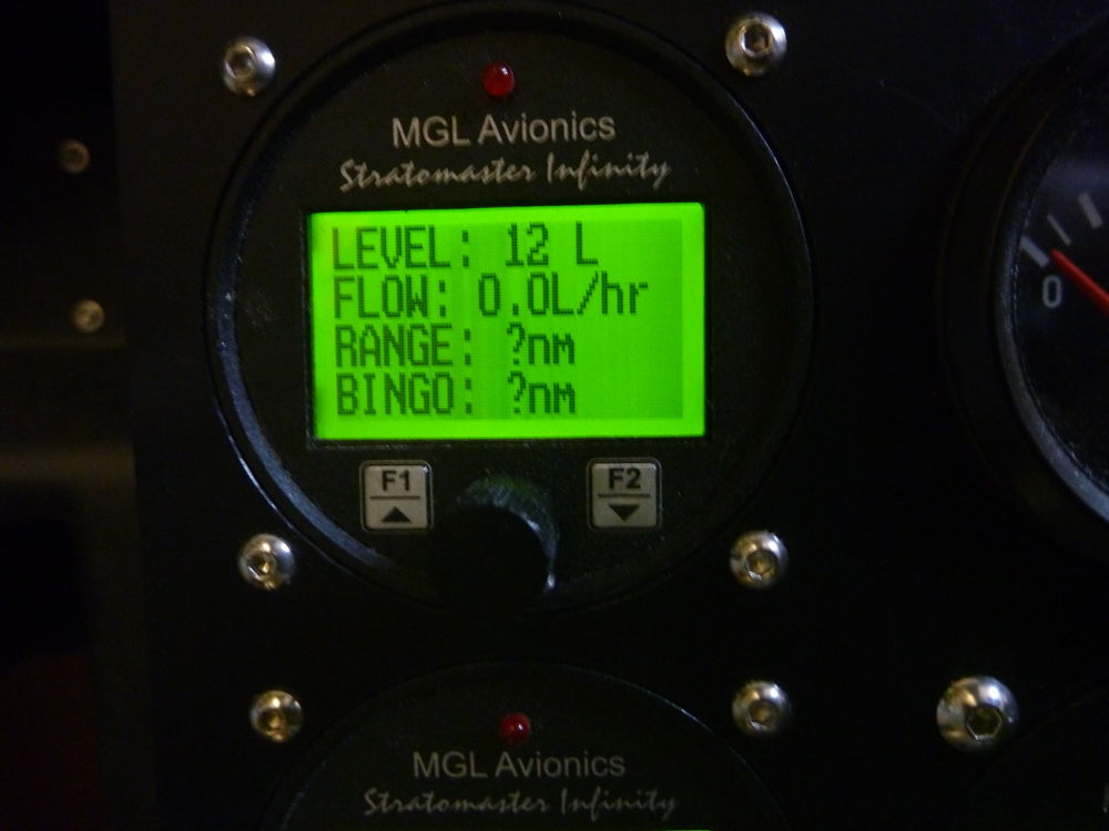 first test of FF-1 fuel gauge