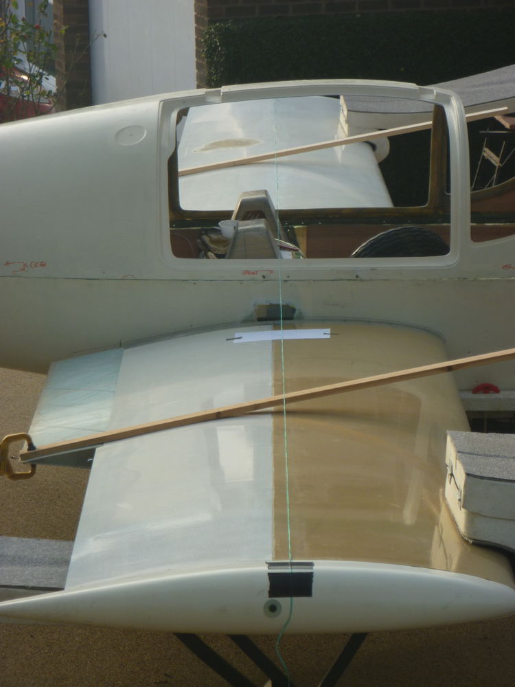 check of wing alignment