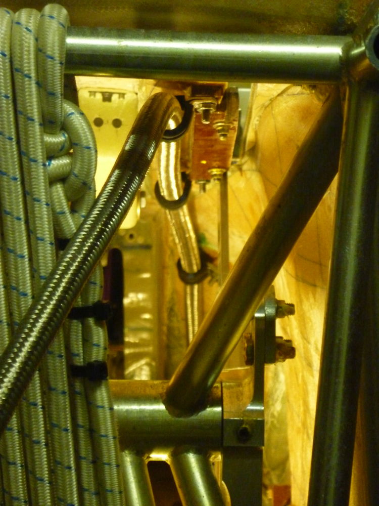 fuel hose in tunnel