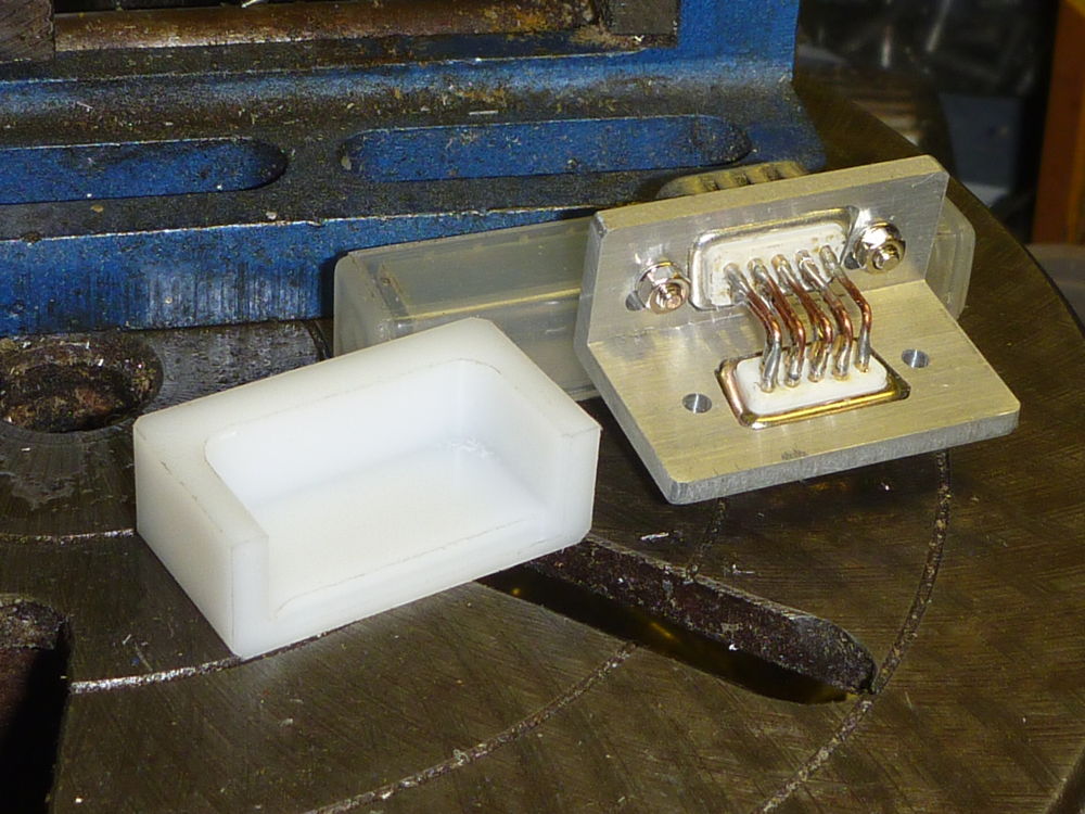 milling cover for right-angle connector