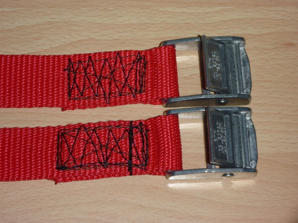 battery strap stitching