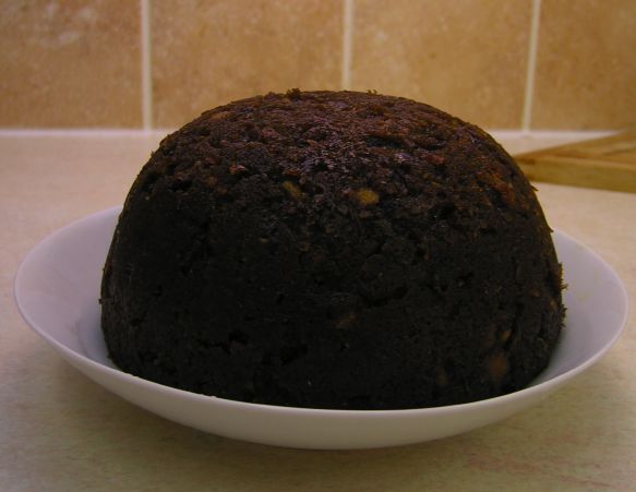 pudding on serving plate